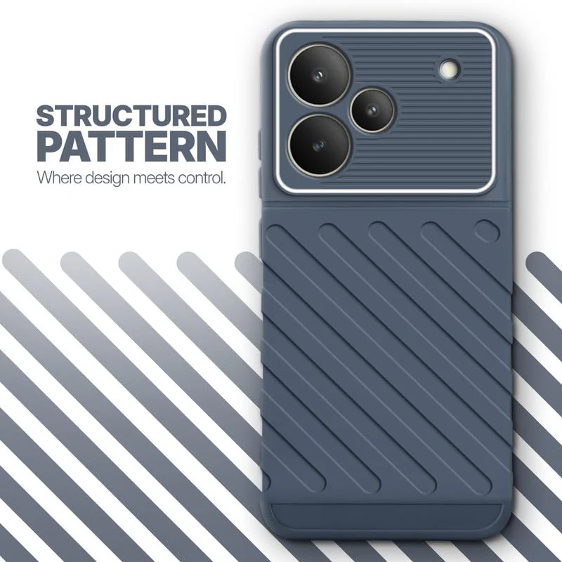 Soft Silicone Back Cover with Dual Pattern Design for Realme P4 5G - Image 48