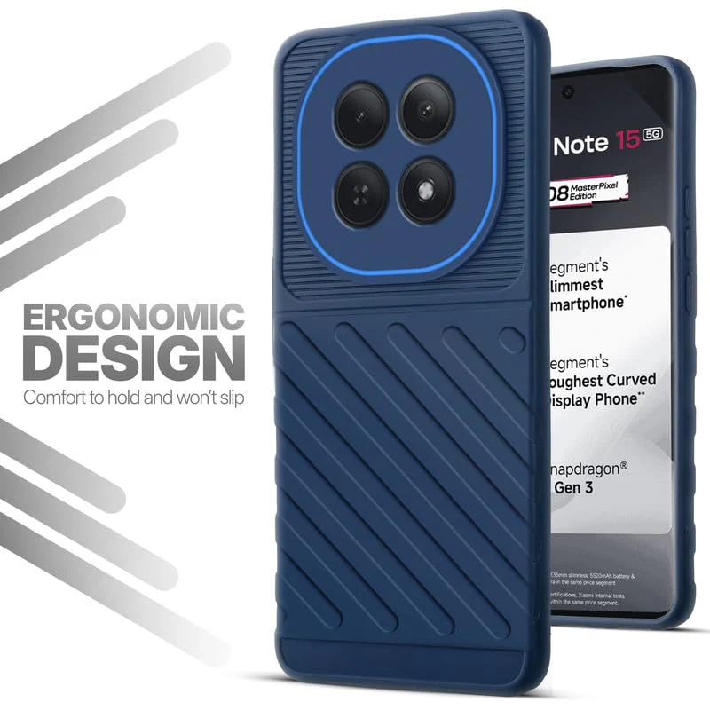Soft Silicone Back Cover with Dual Pattern Design for Redmi Note 15 5G - Image 13