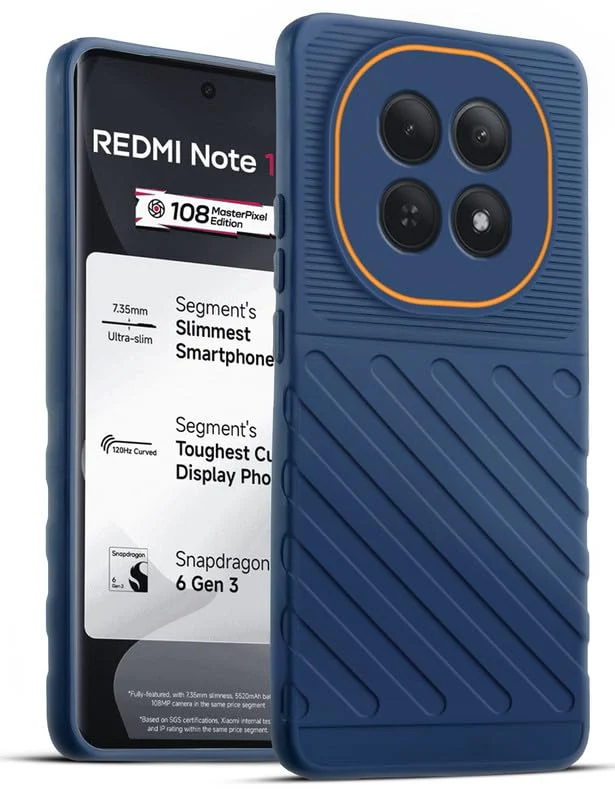 Soft Silicone Back Cover with Dual Pattern Design for Redmi Note 15 5G - Image 2