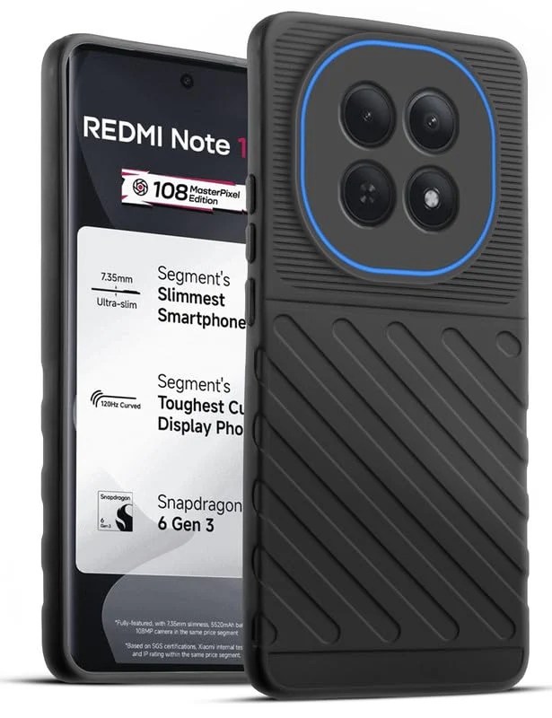 Soft Silicone Back Cover with Dual Pattern Design for Redmi Note 15 5G - Image 20