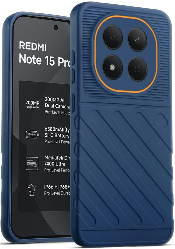 Soft Silicone Back Cover with Dual Pattern Design for Redmi Note 15 Pro 5G - Image 2