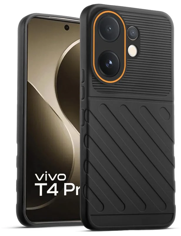 Soft Silicone Back Cover with Dual Pattern Design for Vivo T4 Pro 5G - Image 14