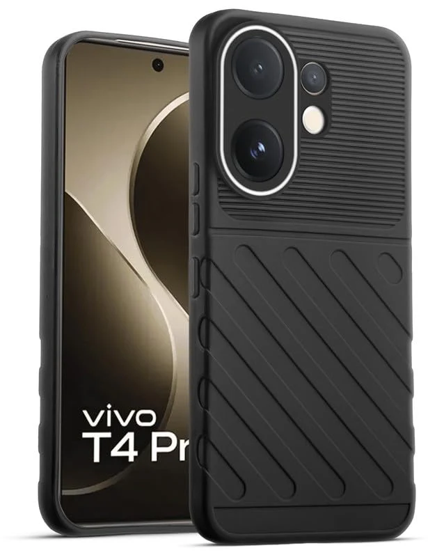 Soft Silicone Back Cover with Dual Pattern Design for Vivo T4 Pro 5G - Image 20