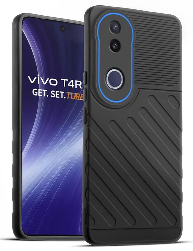 Soft Silicone Back Cover with Dual Pattern Design for Vivo T4R 5G - Image 20