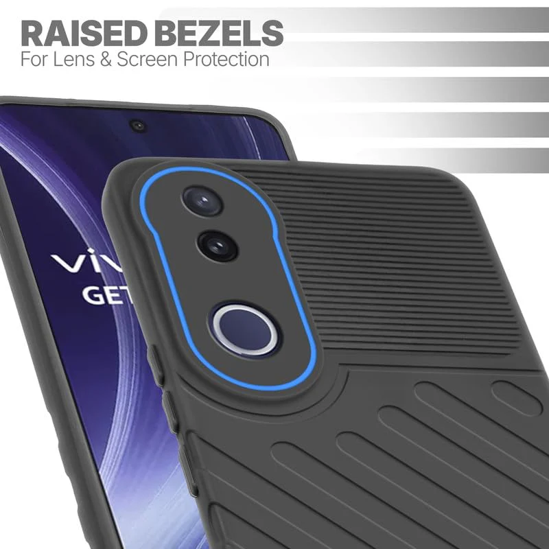 Soft Silicone Back Cover with Dual Pattern Design for Vivo T4R 5G - Image 21