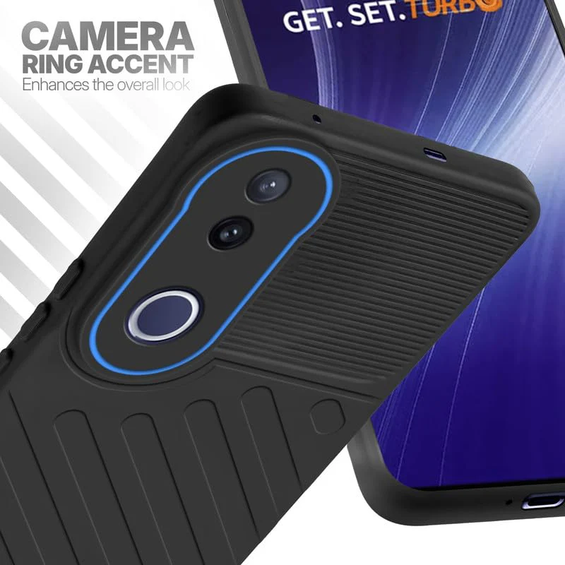 Soft Silicone Back Cover with Dual Pattern Design for Vivo T4R 5G - Image 24