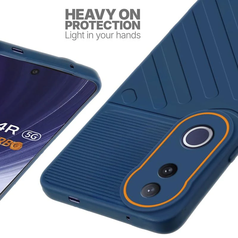 Soft Silicone Back Cover with Dual Pattern Design for Vivo T4R 5G - Image 4
