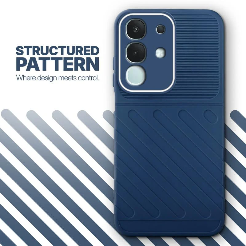 Soft Silicone Back Cover with Dual Pattern Design for Vivo T4x 5G - Image 11