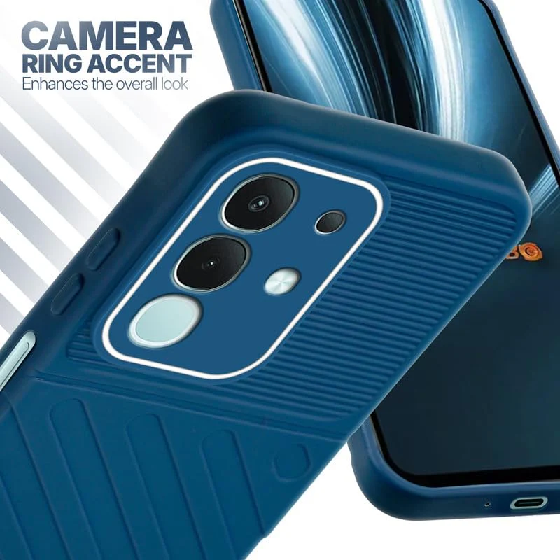 Soft Silicone Back Cover with Dual Pattern Design for Vivo T4x 5G - Image 12