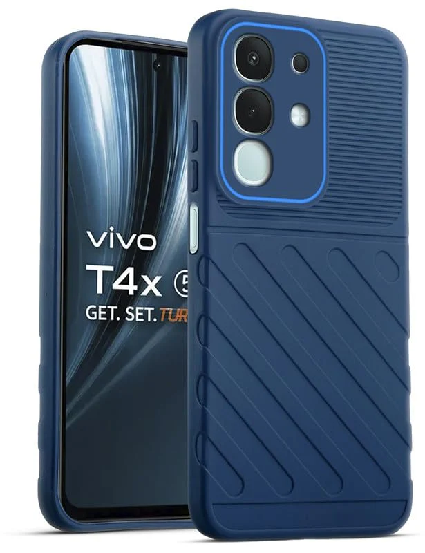Soft Silicone Back Cover with Dual Pattern Design for Vivo T4x 5G - Image 14