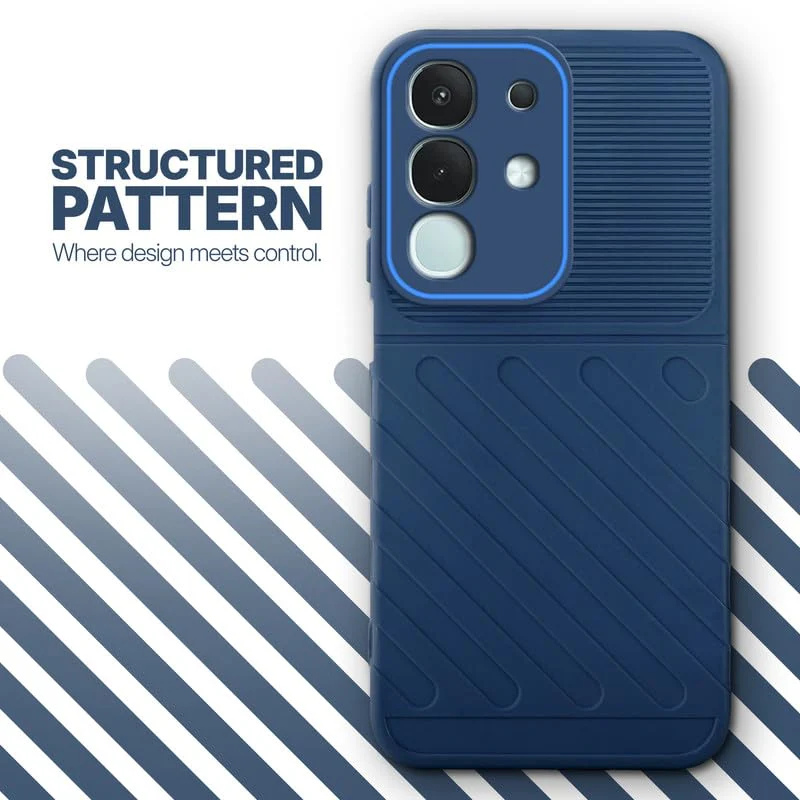 Soft Silicone Back Cover with Dual Pattern Design for Vivo T4x 5G - Image 17