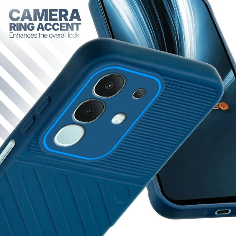 Soft Silicone Back Cover with Dual Pattern Design for Vivo T4x 5G - Image 18