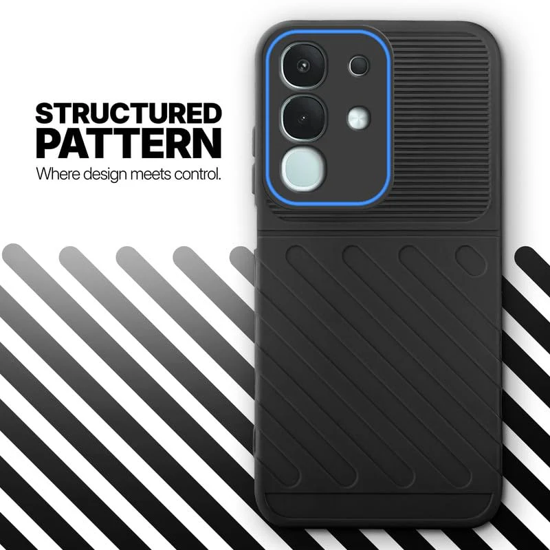 Soft Silicone Back Cover with Dual Pattern Design for Vivo T4x 5G - Image 23