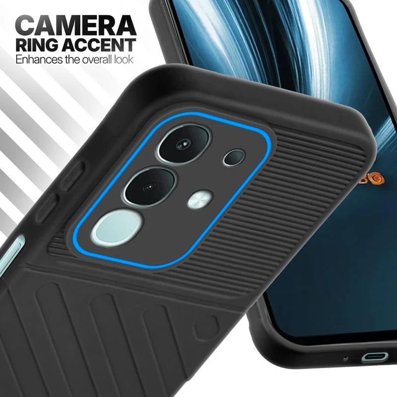 Soft Silicone Back Cover with Dual Pattern Design for Vivo T4x 5G - Image 24