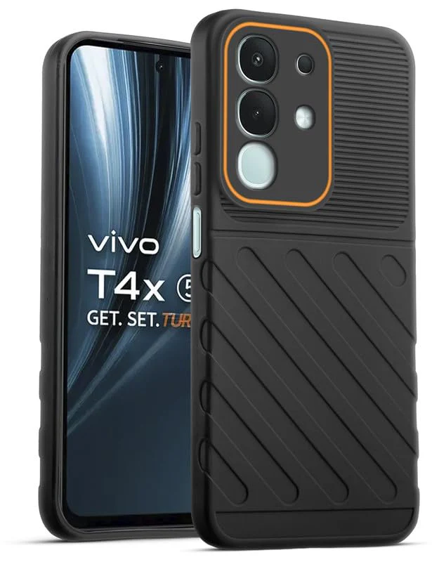 Soft Silicone Back Cover with Dual Pattern Design for Vivo T4x 5G - Image 26