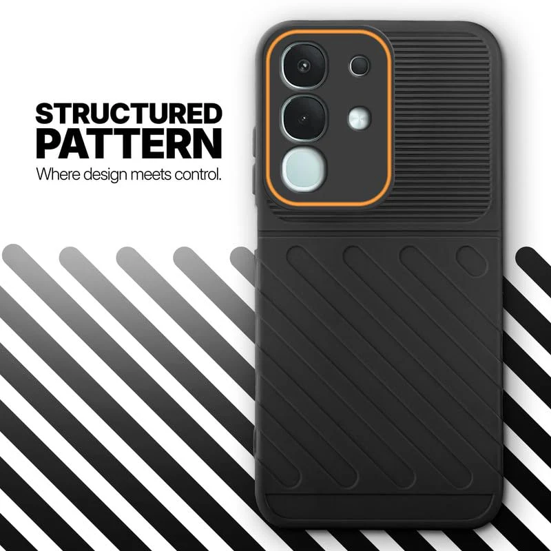 Soft Silicone Back Cover with Dual Pattern Design for Vivo T4x 5G - Image 29