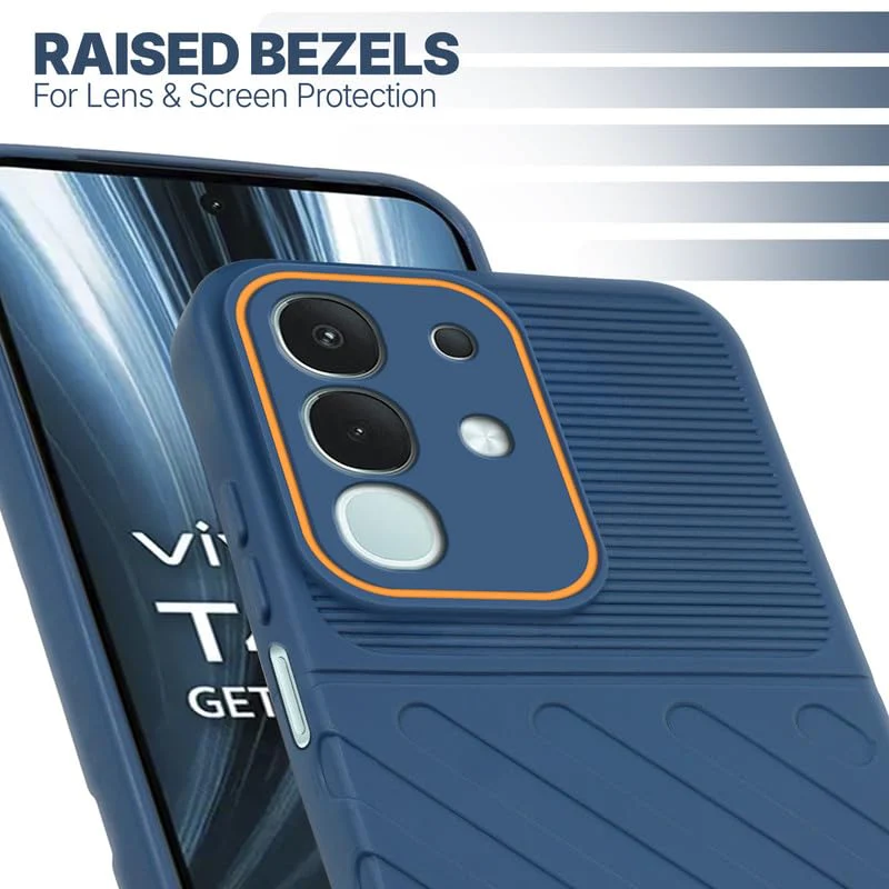 Soft Silicone Back Cover with Dual Pattern Design for Vivo T4x 5G - Image 3