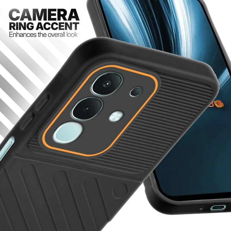 Soft Silicone Back Cover with Dual Pattern Design for Vivo T4x 5G - Image 30
