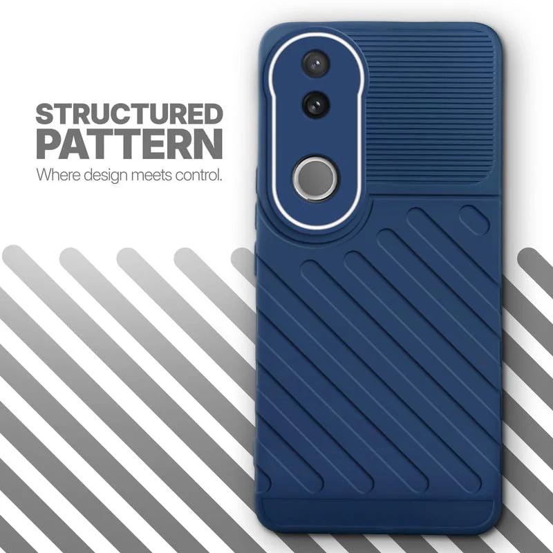 Soft Silicone Back Cover with Dual Pattern Design for Vivo V50 5G - Image 11