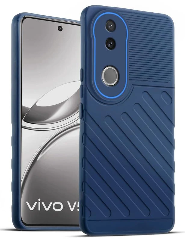 Soft Silicone Back Cover with Dual Pattern Design for Vivo V50 5G - Image 14