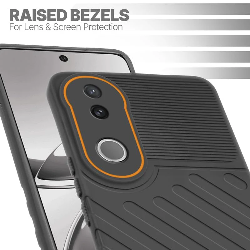 Soft Silicone Back Cover with Dual Pattern Design for Vivo V50 5G - Image 27