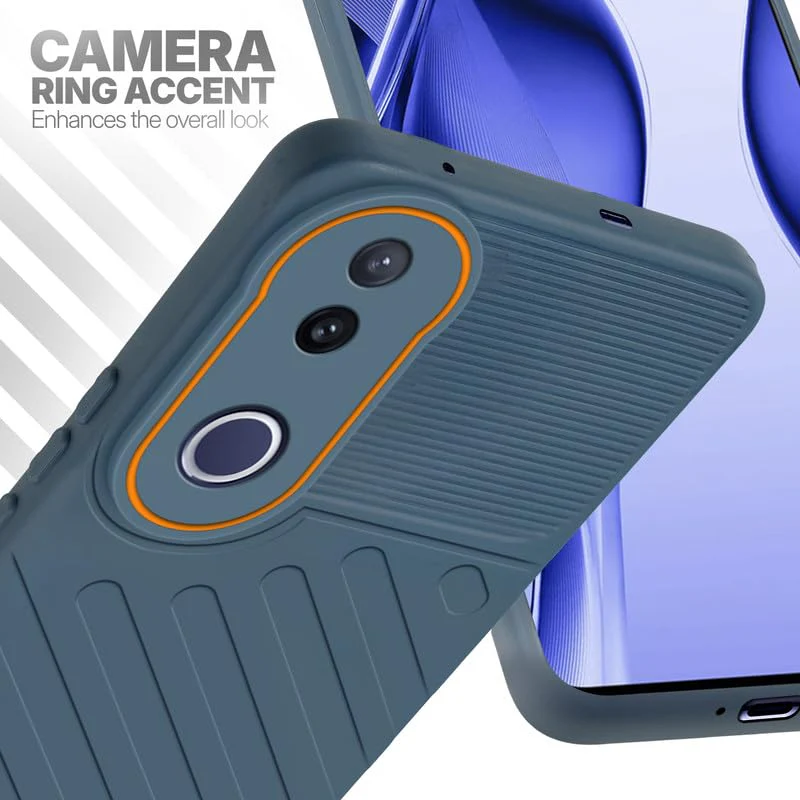 Soft Silicone Back Cover with Dual Pattern Design for Vivo V50e 5G - Image 42