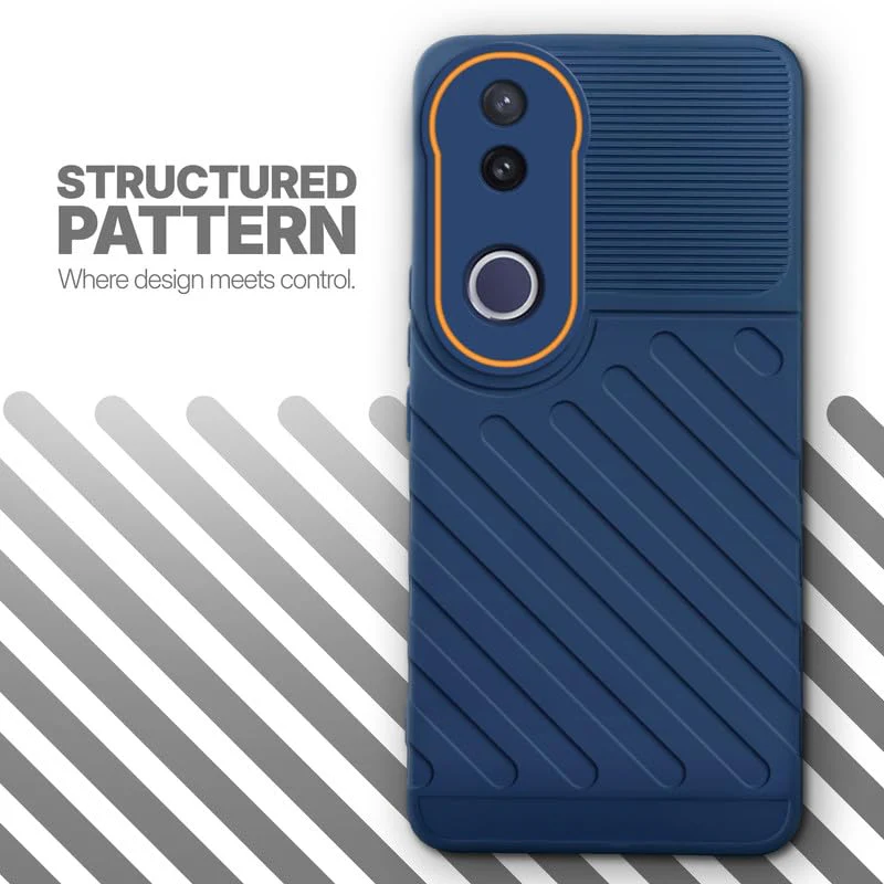 Soft Silicone Back Cover with Dual Pattern Design for Vivo V50e 5G - Image 5