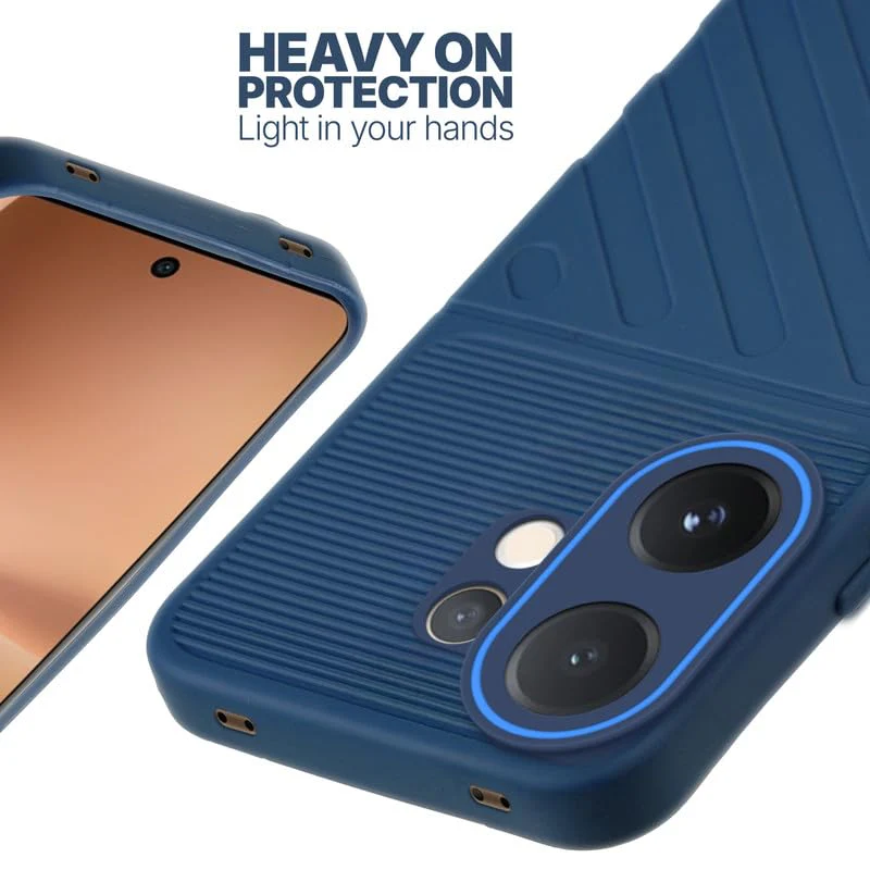 Soft Silicone Back Cover with Dual Pattern Design for Vivo V60 5G - Image 10