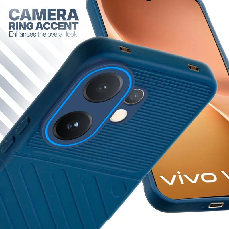 Soft Silicone Back Cover with Dual Pattern Design for Vivo V60 5G - Image 12
