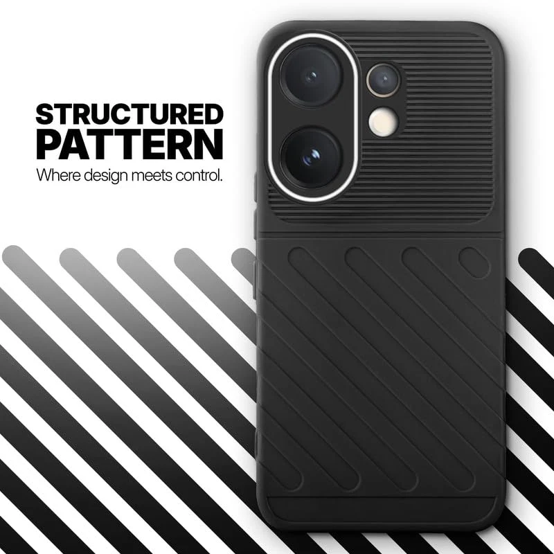 Soft Silicone Back Cover with Dual Pattern Design for Vivo V60 5G - Image 23