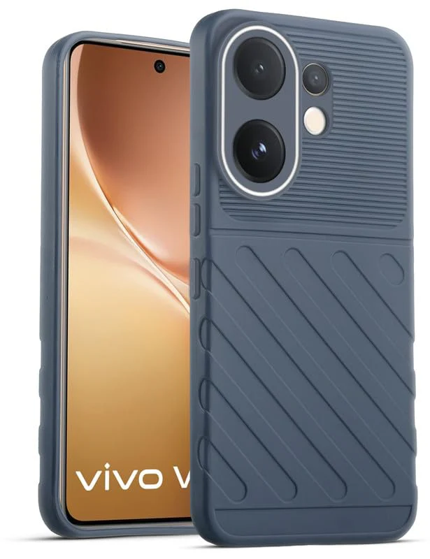Soft Silicone Back Cover with Dual Pattern Design for Vivo V60 5G - Image 33