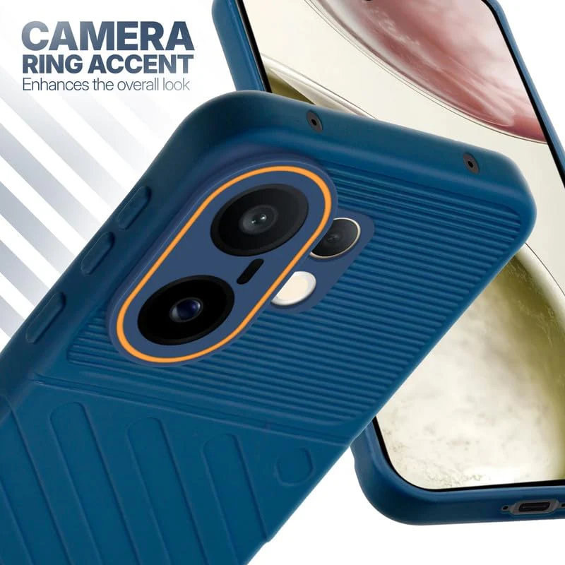 Soft Silicone Back Cover with Dual Pattern Design for Vivo X200 FE 5G - Image 6