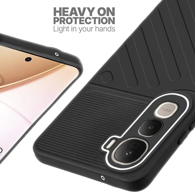 Soft Silicone Back Cover with Dual Pattern Design for Vivo Y400 Pro 5G - Image 34