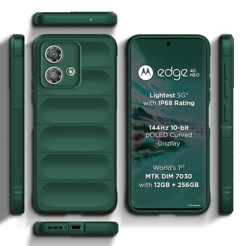 Soft Silicone Comfort Grip Back Cover Case For Motorola Edge 40 Neo 5G - Image 9