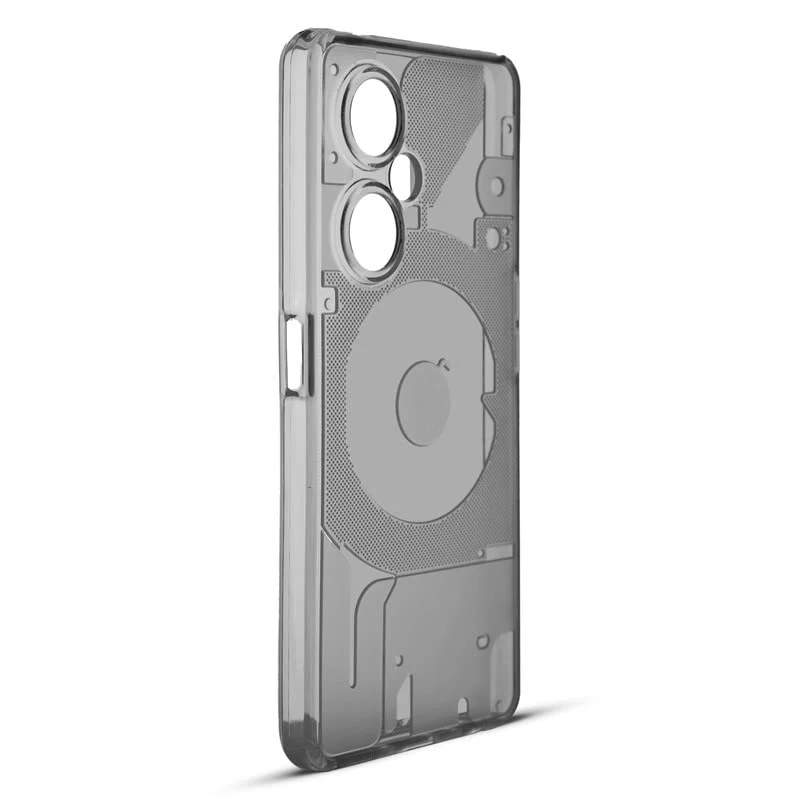 Soft Transparent Hybrid Slim Fit Frosted Matte Silicone TPU Back Cover for OnePlus Nord CE 3 Lite 5G -Transparent Grey - Image 7