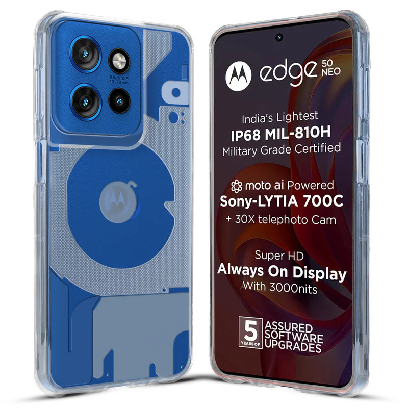 Soft Transparent Slim Fit Frosted Matte Silicone TPU Back Cover for Motorola Moto Edge 50 Neo 5G - Image 4