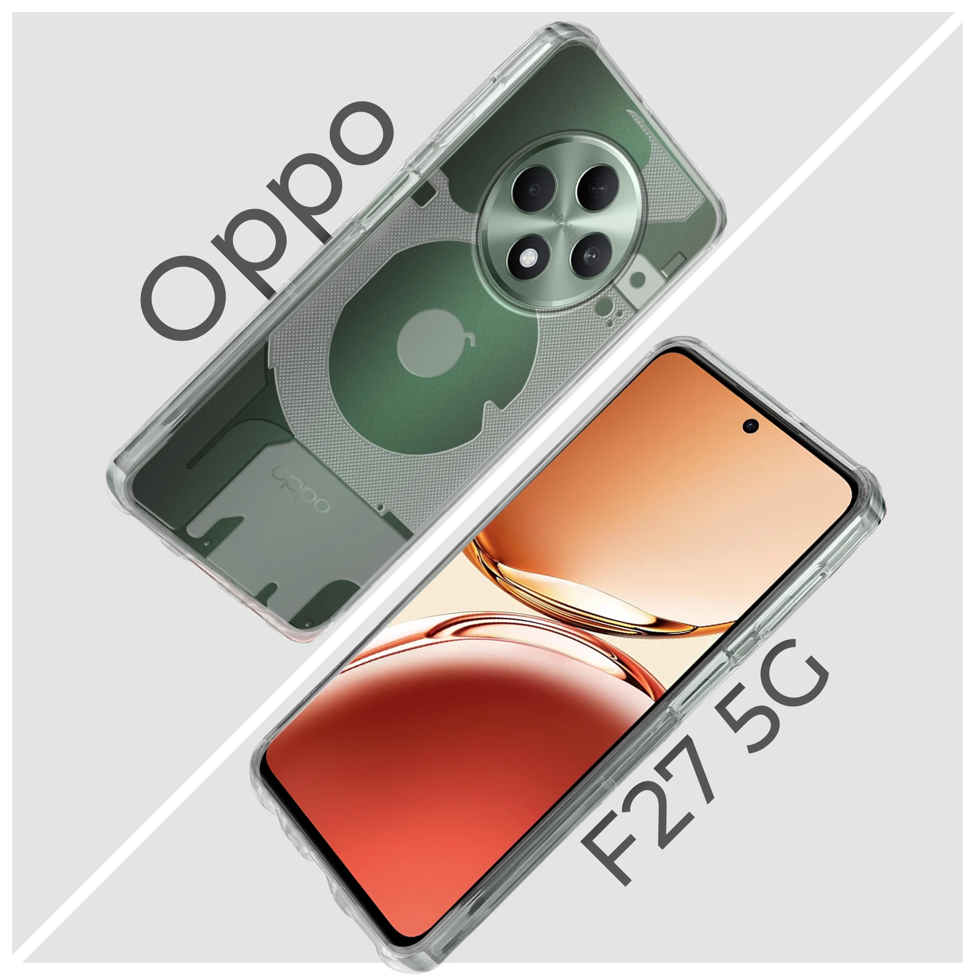 Soft Transparent Slim Fit Frosted Matte Silicone TPU Back Cover for Oppo F27 5G - Image 7