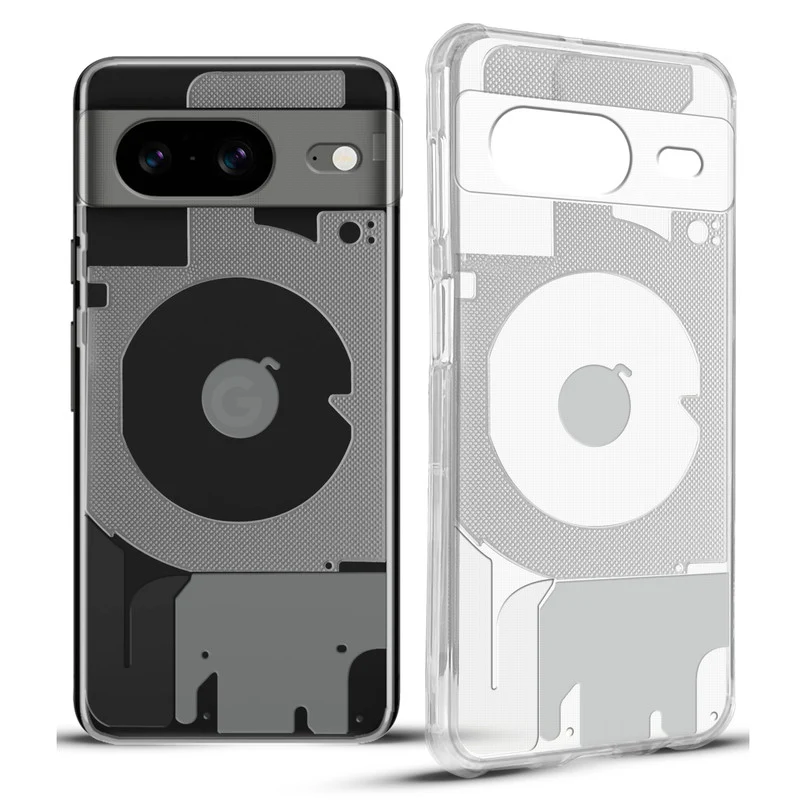 Soft Transparent Hybrid Slim Fit Frosted Matte Silicone TPU Back Cover for Google Pixel 8