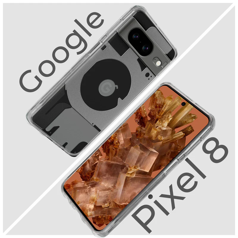 Soft Transparent Hybrid Slim Fit Frosted Matte Silicone TPU Back Cover for Google Pixel 8 - Image 7