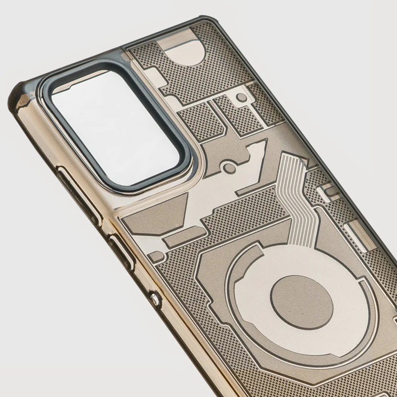 Soft Transparent Slim Fit Frosted Matte Silicone TPU With Matte Ring Camera Protection Back Cover for Motorola Moto G96 5G - Image 5
