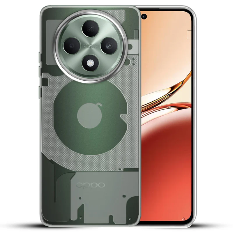 Soft Transparent Slim Fit Frosted Matte Silicone TPU With Silver Ring Camera Protection Back Cover for Oppo F27 5G - Image 5