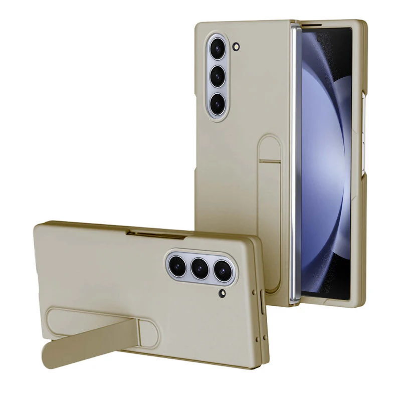 Solid Matte Finish Cover for Samsung Z Fold 5 with Integrated Stand for Hands Free Use - Image 11