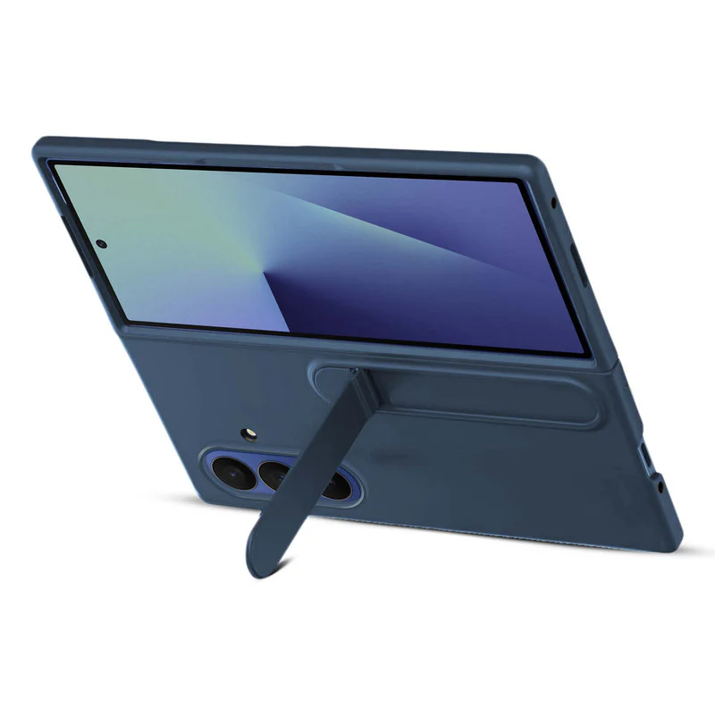 Solid Matte Finish Cover for Samsung Z Fold 7 with Integrated Stand for Hands Free Use - Image 8