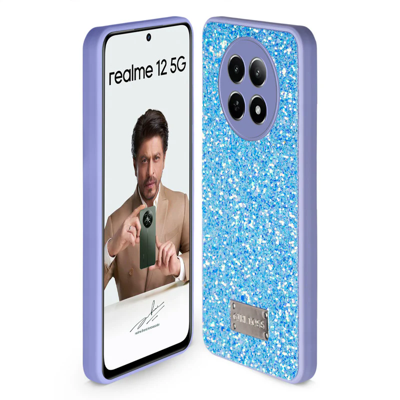 Sparkling Glitter Sequin Case with Camera Shield Back Cover For Realme 12 5G - Image 23