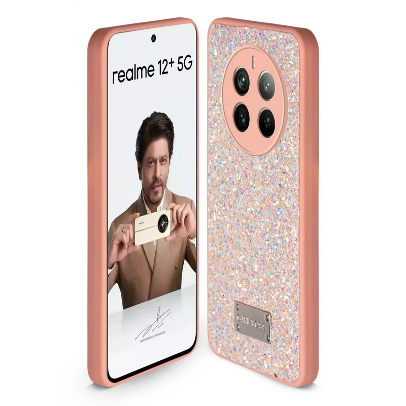Sparkling Glitter Sequin Case with Camera Shield Back Cover For Realme 12 Plus 5G - Image 19