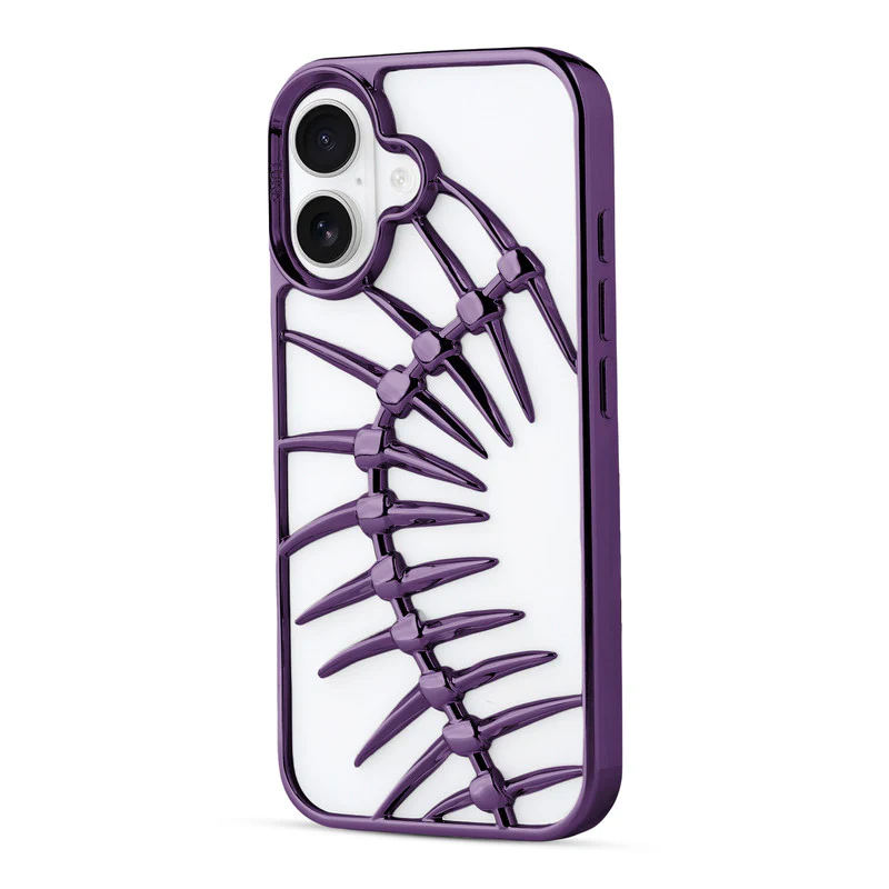 Spine Guard theme Fish Bone Textured Silicone Back Cover for Apple iPhone 16 - Image 16