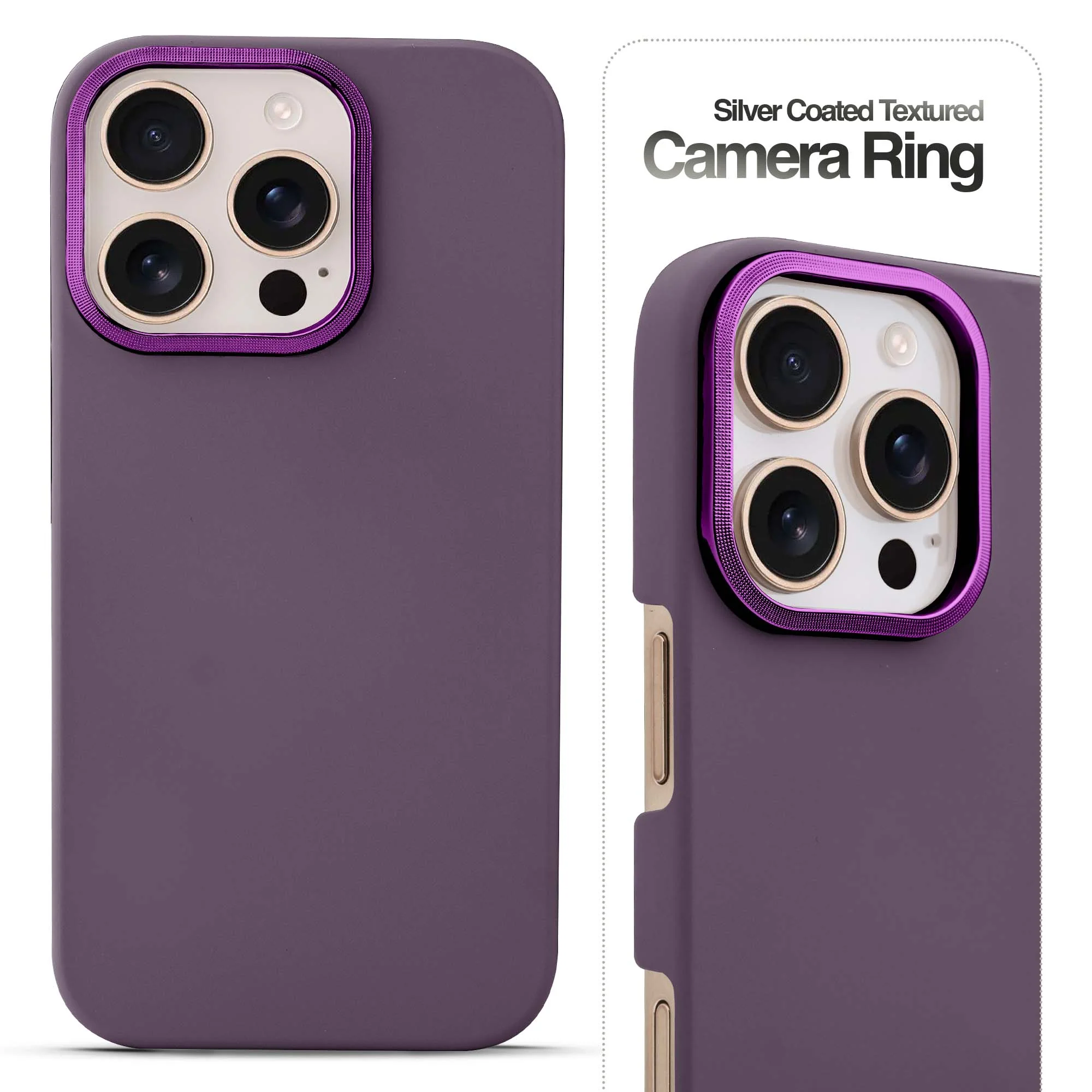Detachable Ring Matte Case for Apple iPhone 16 Pro - Image 27