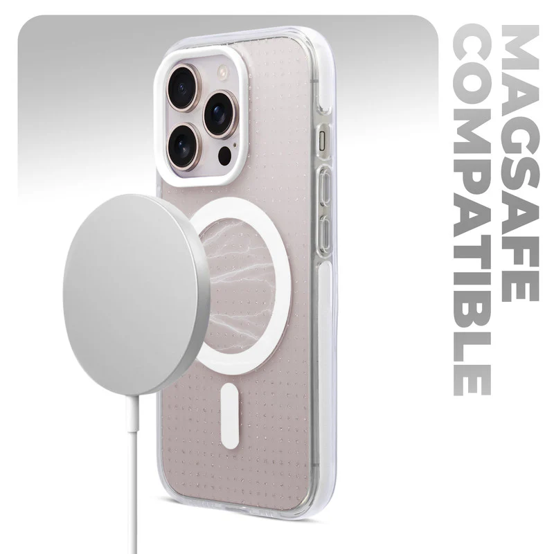 Stunning Dual Shade Starry Wireless Charging Support Hard Back Case for Apple iPhone 13 Pro Max with Colourful Raised Camera Edges - Image 33