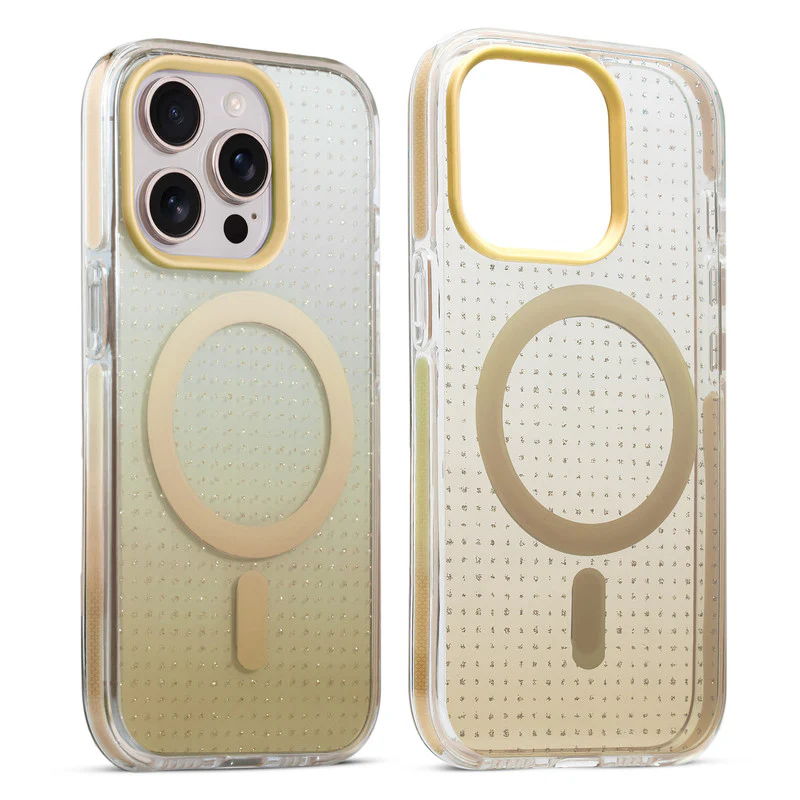 Stunning Dual Shade Starry Wireless Charging Support Hard Back Case for Apple iPhone 14 Pro Max with Colourful Raised Camera Edges - Image 37