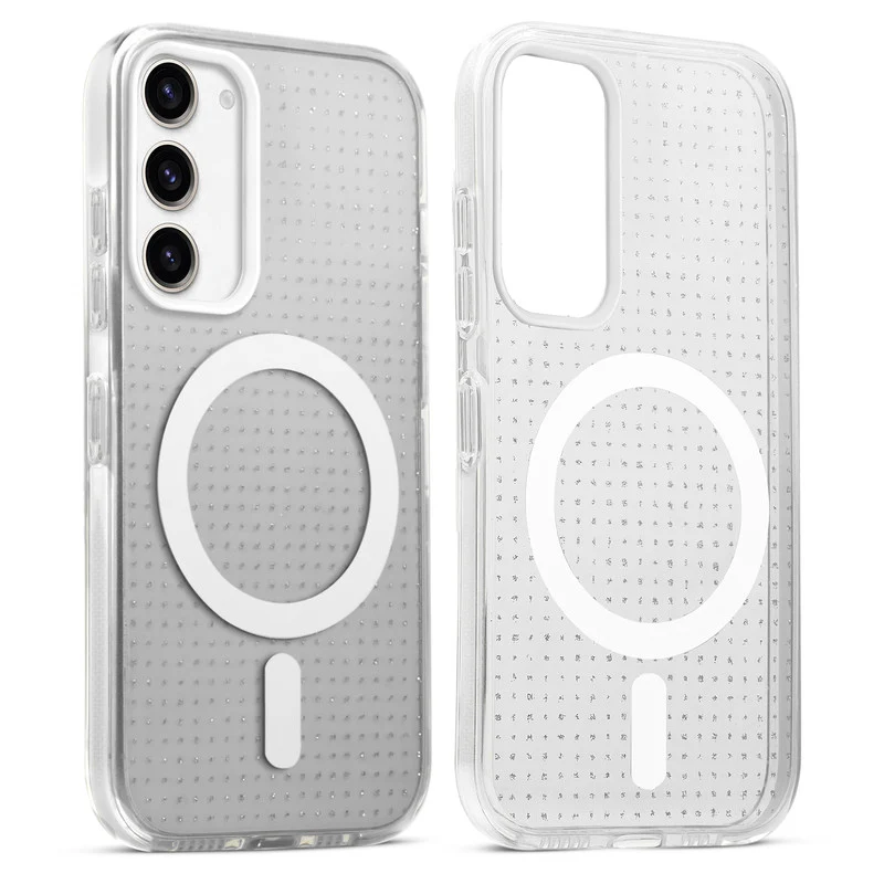 Stunning Dual Shade Starry Wireless Charging Support Hard Back Case for Samsung S23 5G with Colourful Raised Camera Edges - Image 31